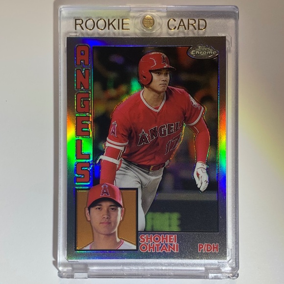 🔥💥📈2019 SHOHEI OHTANI BASEBALL CARD • TOPPS CHROME REFRACTOR SP - Picture 5 of 7